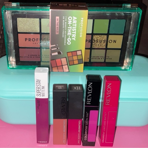 Profusion Face & EYESHADOW Palette MAYBELLINE & REVLON LIP SUPERSTAY *brand new